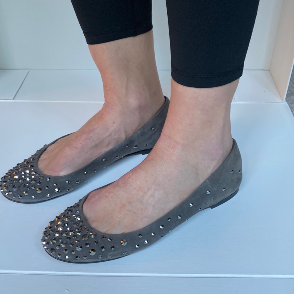 Giuseppe Zanotti Studded Ballet Flats, Size 38